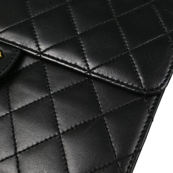 Chanel Black Lambskin Turnlock Small Half Flap Shoulder Bag - Picture 5 of 9